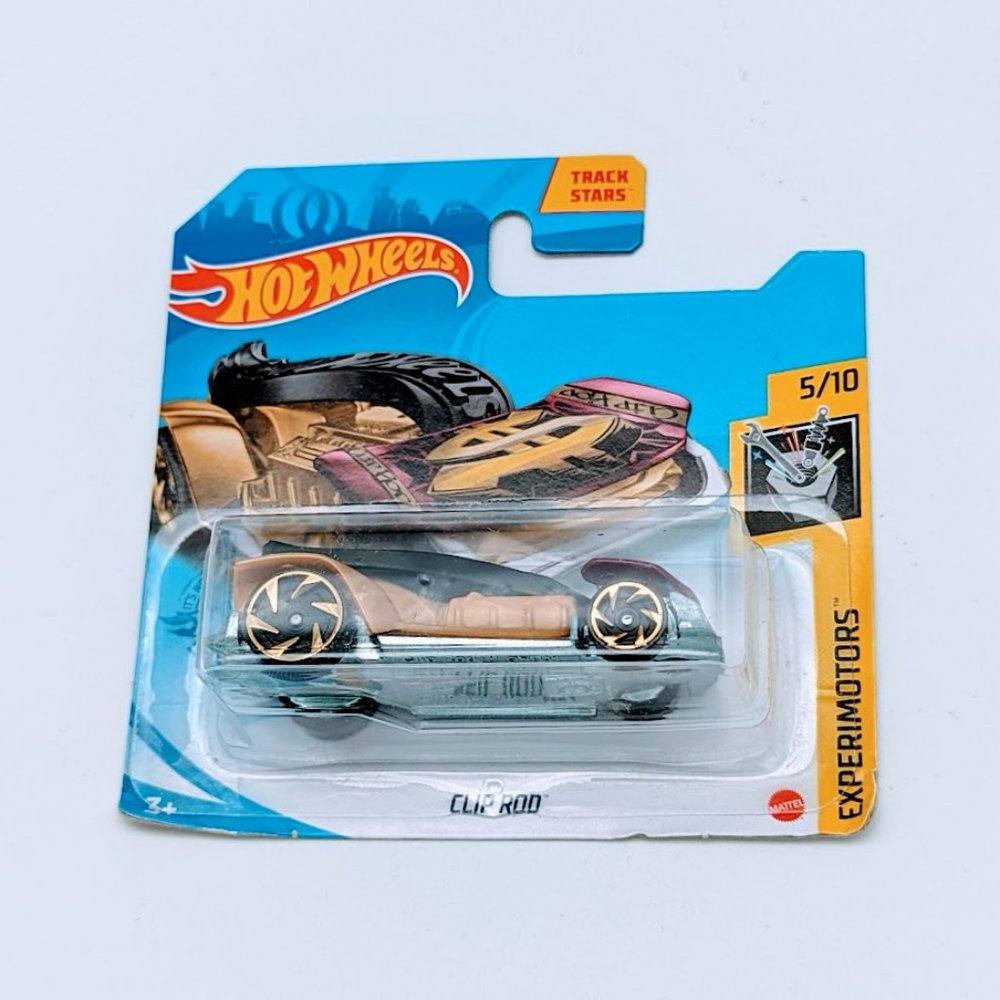 Hot Wheels Mattel Gold Clip Rod Experimotors 5/10 #52 Track Stars New Sealed
